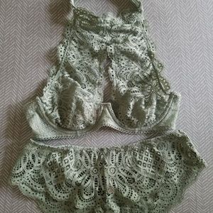 Victoria's Secret Dream Angels lingerie set.